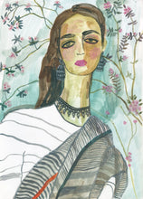Load image into Gallery viewer, Grey linen sari
